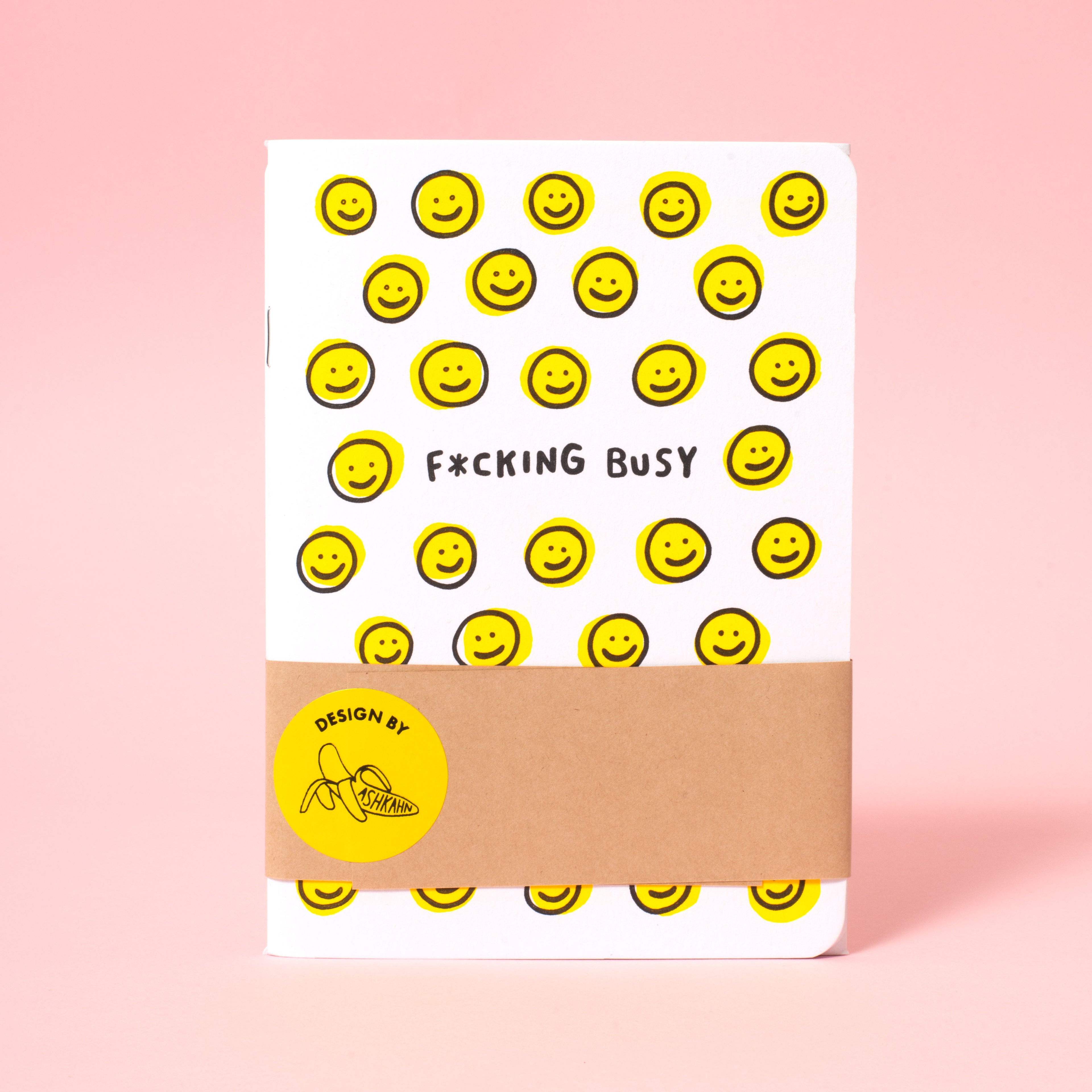B6 Softcover Blank Notebook 2-Pack: Busy & Smiles