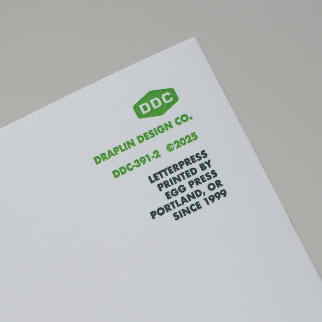 Oregon State Letterpress Greeting Card