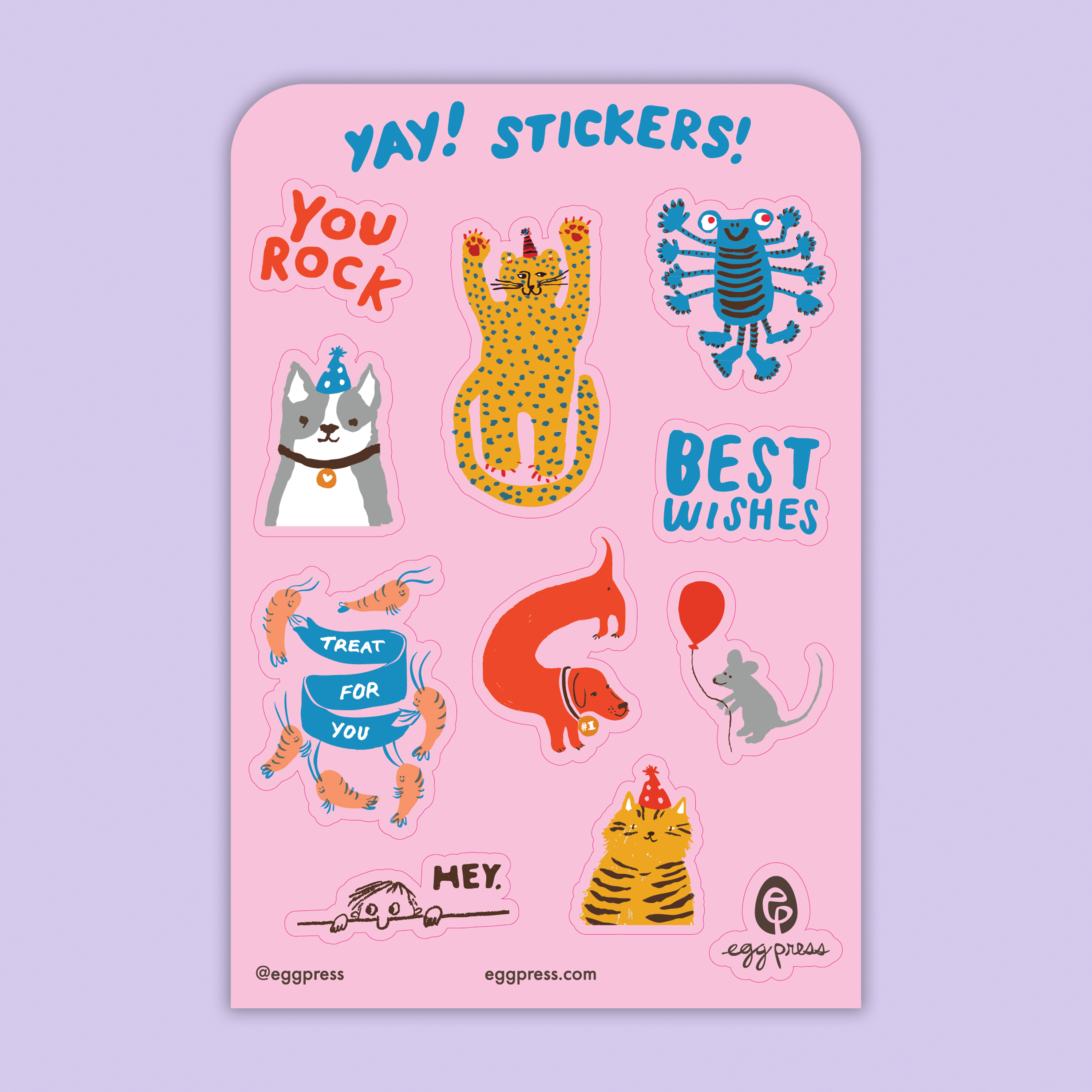 Card & Sticker Sheet Set - Holy Cow Congrats