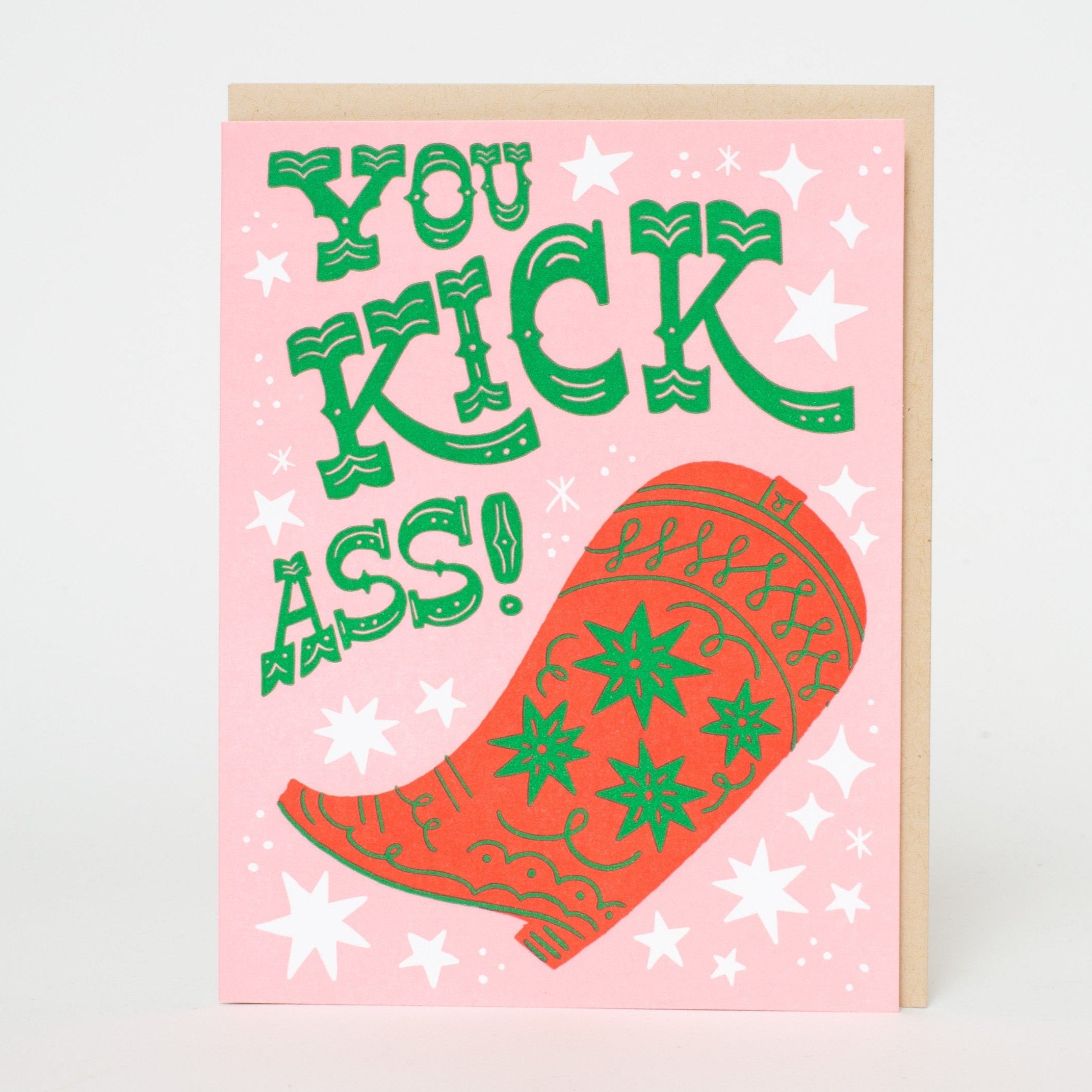 Cowboy Boot Kick Ass Greeting Card Box Set