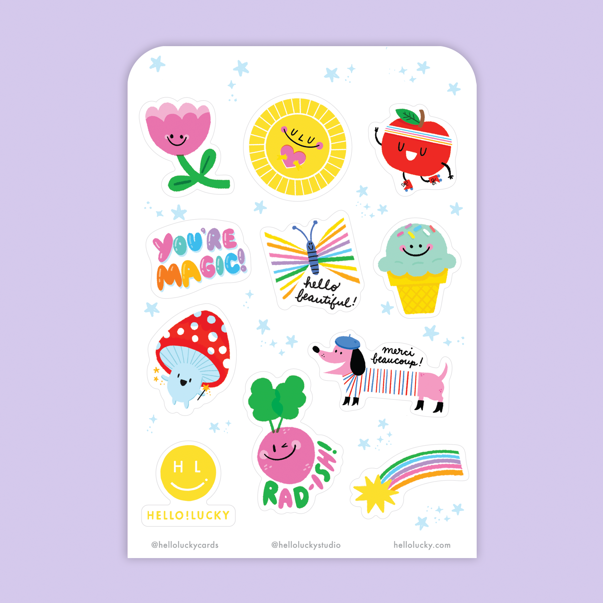 Card & Sticker Sheet Set - Coo Pigeon