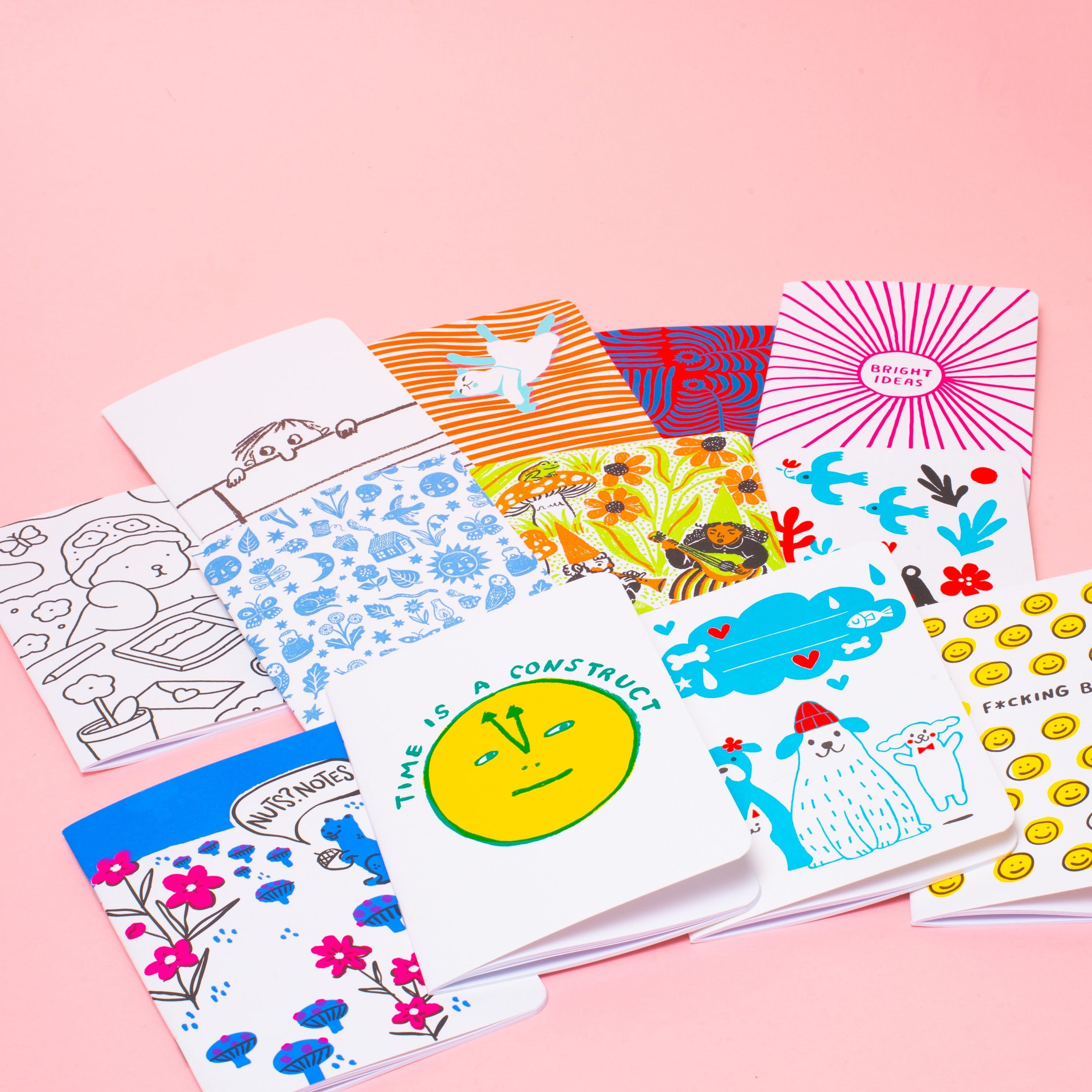 B6 Softcover Blank Notebook - Bright Ideas Sunburst