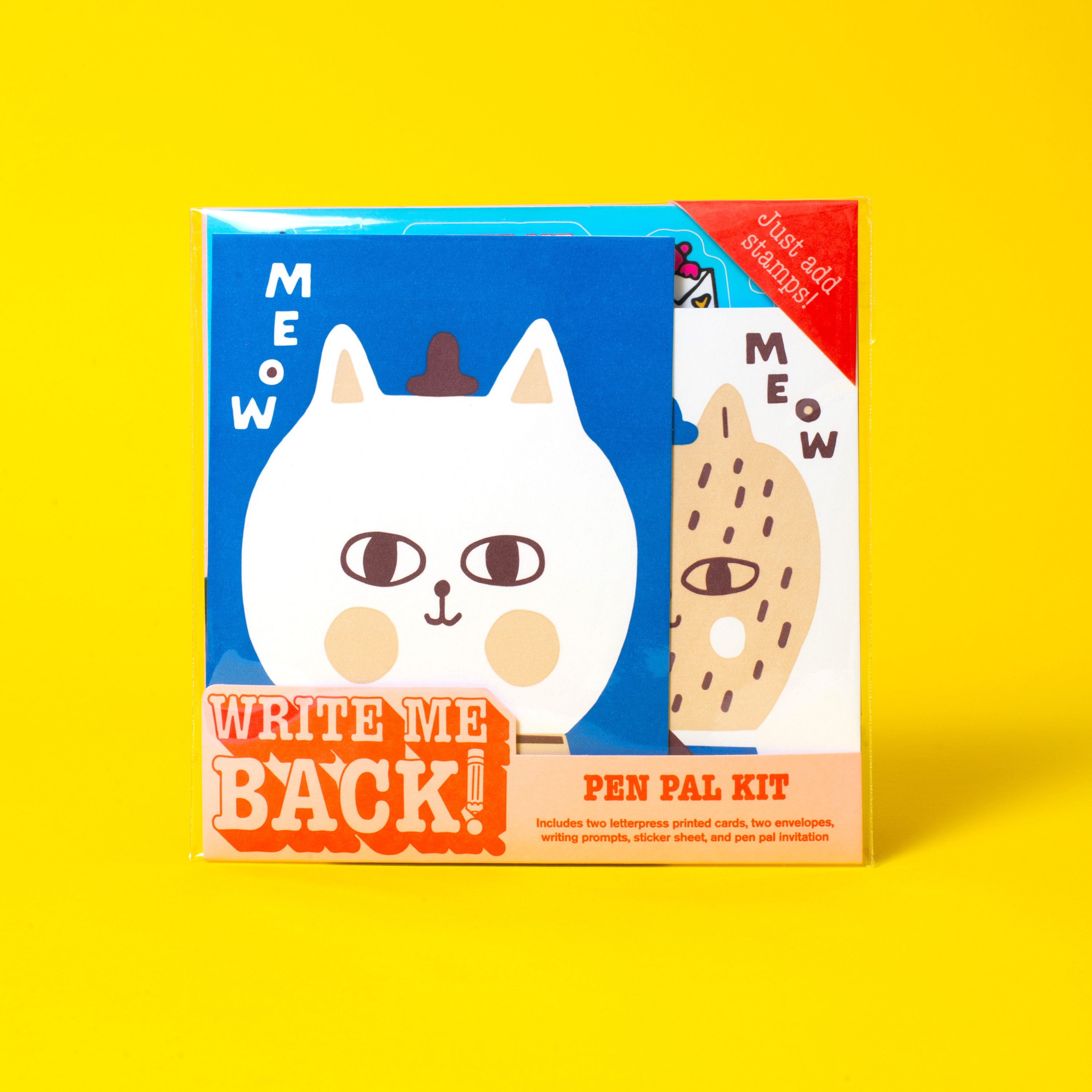 Write Me Back! Pen Pal Kit (Meow Kitty)