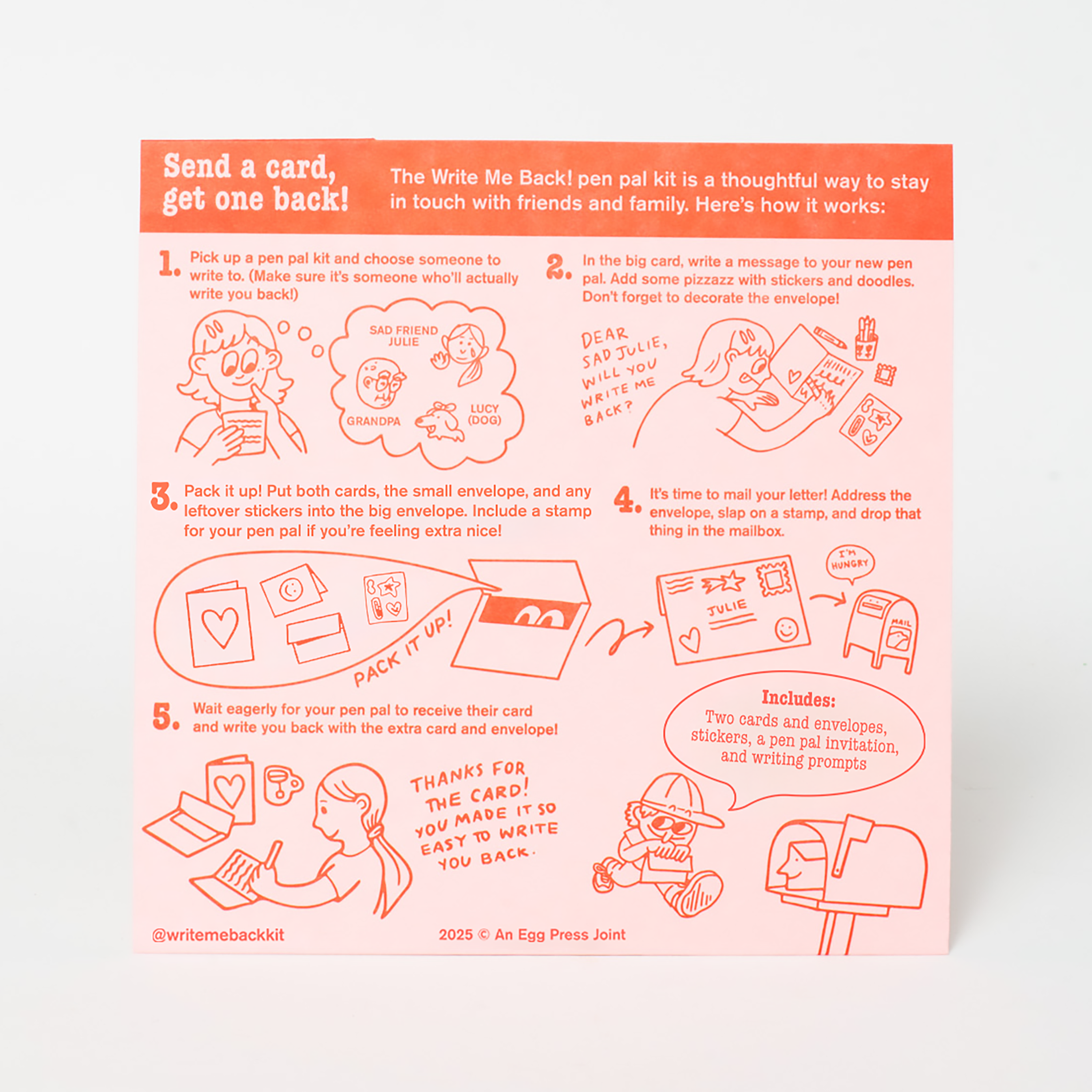 Write Me Back! Pen Pal Kit (Rain Walk + Crow)