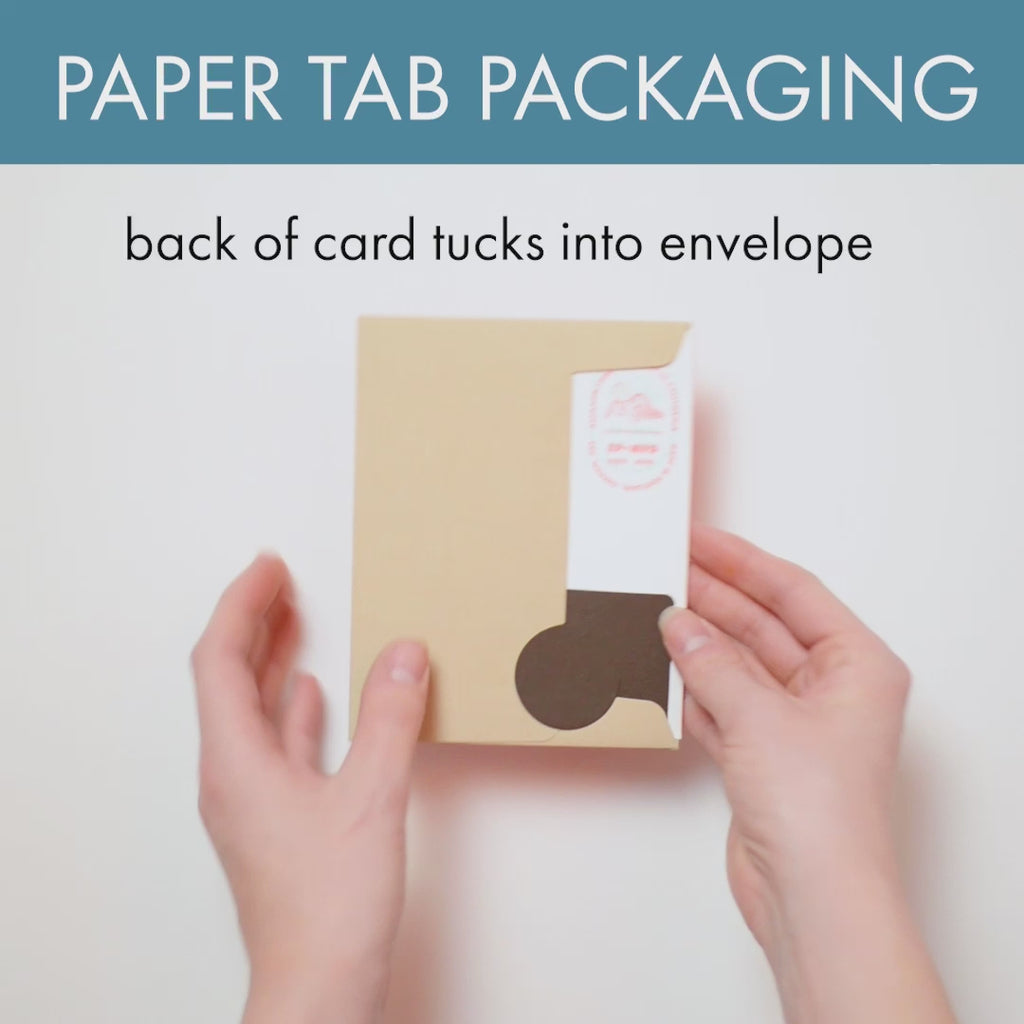 Better With You Bear Love Letterpress Greeting Card