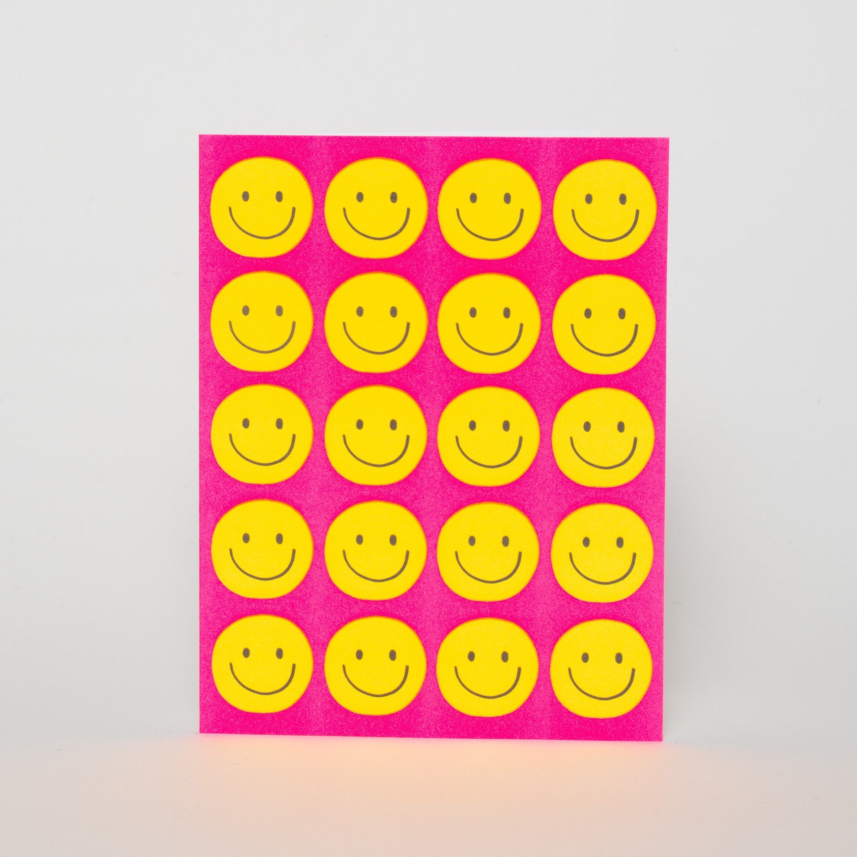 Smileys Blank Letterpress Greeting Card